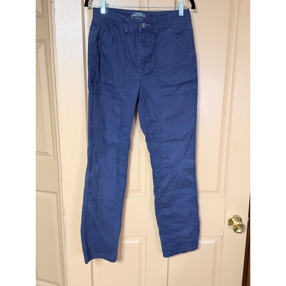 REI Co-op Wallace Lake Navy Blue Canvas Utility Carpenter Pants Womens Size 6